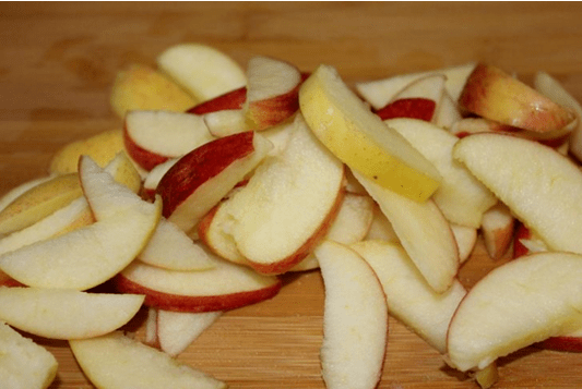 Reduce calorie content with apple